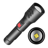 XHP50 With pen clip telescopic zoom high brightness long range power display USB Built-in battery Flashlight