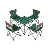 Mini stainless steel camping chair and table set for camping
