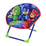 outdoor iron baby children rest colorful fabric floor small luxury round seat saucer camping folding moon chair without arm