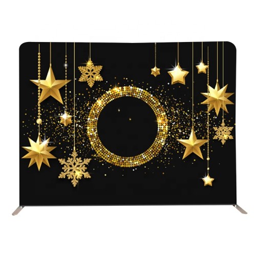 Foldable Aluminum tube straight advertising frame fabric flower wall backdrop stand for wedding party decoration