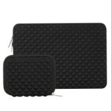 Manufacturer custom laptop case  liner bag rhombus diving material computer sleeve