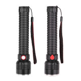 Zoomable Powerful XHP70 Flashlight Tactical 5000 Lumen USB Multi-Function LED Flash Light Torch for Military Use