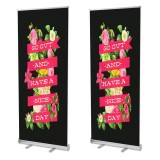 Wholesale 85*200 100*200 Aluminum roll up banner China trade show stands