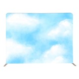 Foldable Aluminum tube straight advertising frame fabric flower wall backdrop stand for wedding party decoration
