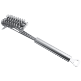 Stainless Steel Handle BBQ Cleaner Brush AL-BB1 3 Head Steel Cleaning Brush With Beer Opener