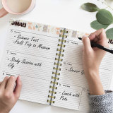 Custom Design Spiral 2022 Teacher Academic Daily Planner
