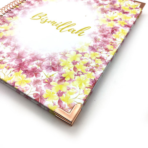 2021 2022New Customized Daily Printing Paper Cover Single Coil Spiral Agenda Planner