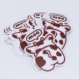 High Quality Custom Adhesive White Pvc Vinyl Luggage Die Cut Logo Sticker Label
