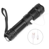 1000 Lumen Rechargeable Emergency Flashlight And Camping Usage Self Defensive Flashlight