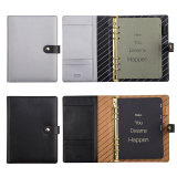 Custom Print Refill A5 6 Ring Binder Pu Leather Cover 2022 Planner with Stickers
