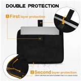 Premium Leather 12-13.5 inch Laptop Sleeve Case Cover Bag for MacBook Pro