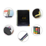 2022 Custom Printing Spiral Personalized Yearly Planner with Dividers Tabs