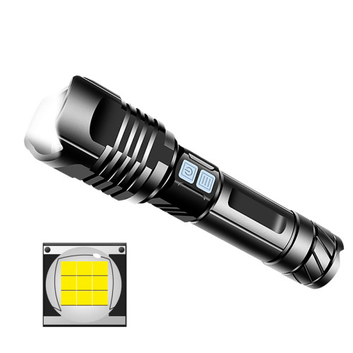 2500 Lumens 1*26650 Battery with Power Indicator Aluminium Alloy Body XHP99 LED 3 Modes Dimming Zoomable Rechargeable