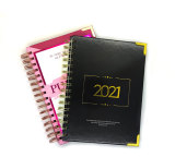 2022 Custom Printing Spiral Personalized Yearly Planner with Dividers Tabs