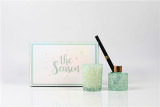 White Scented Candles Diffuser Essential Oil Set