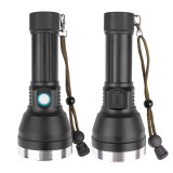 2000 lumens  aluminum alloy rechargeable long range lights strobe flash light usb flashlight