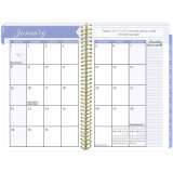 Custom Design Spiral 2022 Teacher Academic Planner with Stickers
