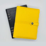 Custom 2021 Pu Leather Cover a5 Book Ring Binder Notebook