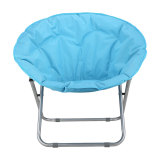 outdoor ergonomic metal cushions baby kid saucer adult round seat children portable backpack mini small folding moon chair