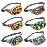 Good quality fashion outdoor sport camouflage unisex customized fanny pack wholesale custom waist bag