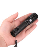 hot sell aluminum hand charge torch light  portable flashlight usb flashlight