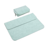 Fashion Design 11 Inch Waterproof Frosted PU Leather Laptop Sleeve Bag Notebook Bag