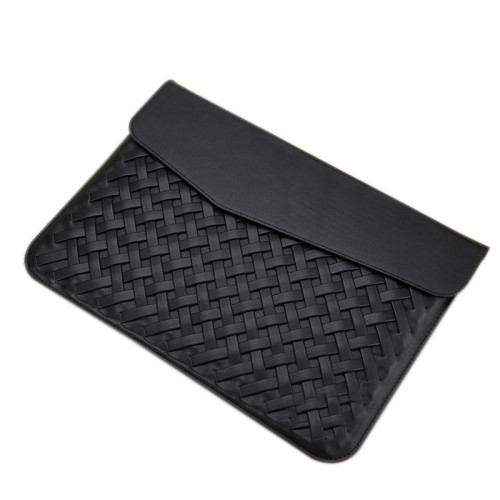 Light Folding 15 Inch Gold Waterproof PU Laptop Sleeve Bag with Soft Fluff Protect Notebook