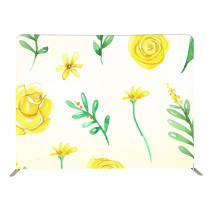 10ft Portable Tension Fabric media display wall Hot Selling straight tension fabric back wall background stand