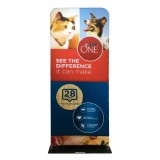 Steel iron base aluminum frame 32mm tube polyester fabric printing backdrop stand