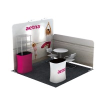10x10ft Aluminum Backdrop Stand Exhibition Booth Trade Show Equipment Podium Case Trade Show