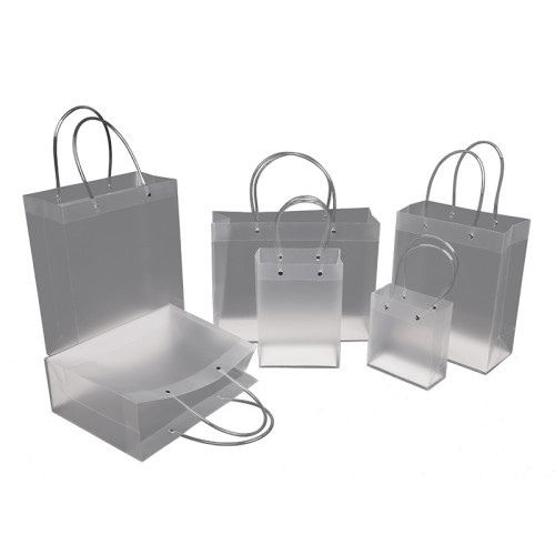 Low Price Durable Custom Logo Printed Clear Transparent Plastic Shopping Bag