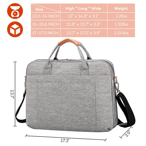 New Design waterproof leather laptop bag with custom logo women laptop computer bag