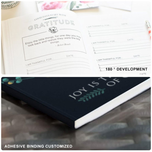 Custom Printing Design Paper Cover Gratitude Journal