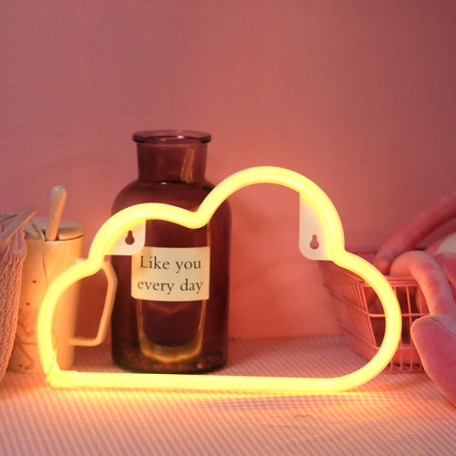 Newish Custom Hanging Bedside Neon Light Room Decoration Led Neon Light Warm Yellow Lightning Signs