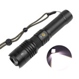 LED Flashlight USB Rechargeable Torch XHP50 Waterproof Flashlight 5 Modes Zoomable 26650 18650 Battery Camping Hunting