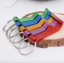 Custom logo Aluminum iron Blank beer bottle metal ring bottle opener dolphin for souvenir gift