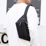 2021 Wholesale fashion fanny pack custom waterproof running belt bags men crossbody reflective waist bag with earphone hole
