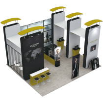 Trade show tension fabric aluminum portable exhibition booth 10x10