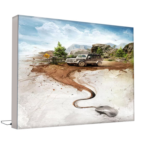 Hot Sale Light Box Signage Advertisement Board Double Sided Lightbox Aluminium Free Standing Light Box
