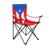 High quality outdoor folding printed american Canada flag beach chair