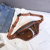 Wholesale Customizable Waterproof Cute Transparent pvc Belt Bag  candy color Clear Fanny Pack Waist Bag
