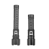 XHP90 2500LUMENS Zoomable Strobe Led Torch Flashlight Electric Tactical Rechargeable  Police  Flashlight
