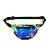 2021 Hot Sale Fashion Women Custom  Clear PVC Sport Waist Bag Running Waterproof Waist bag with Zipper