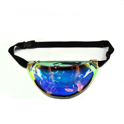 2021 Hot Sale Fashion Women Custom  Clear PVC Sport Waist Bag Running Waterproof Waist bag with Zipper