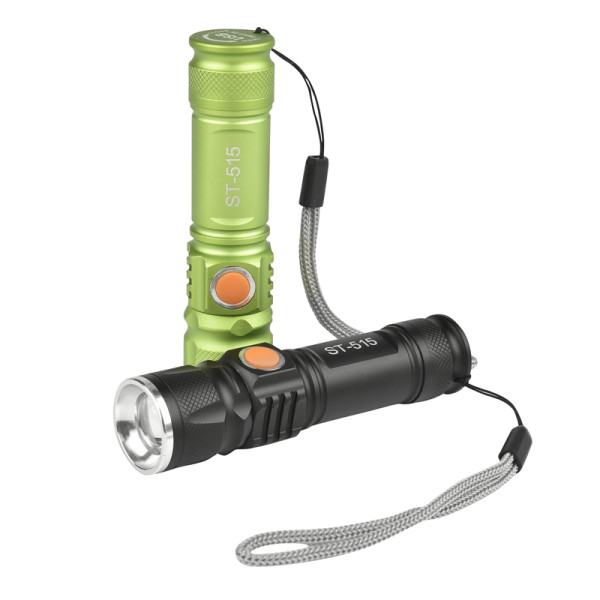 T6 Powerful Tactical Led Flashlight Pocket Rechargeable Built-in Battery Zoomable USB Torch flashlight