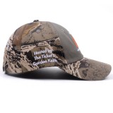 new camo baseball cap with custom logo