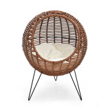 Artical Rattan Kitty Elevated Furniture Chair Elegance Modern Raised Cat Bed