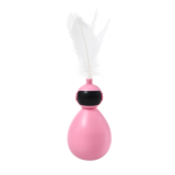 Lightweight Standing Pet Rotate Interactive Ball Funny Cat Tumbler Toy With Replaceable Feather