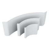 wholesale curved aluminum advertising background standee display fabric photobooth backdrop for studio photography