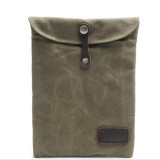 New batik fabric + genuine leather laptop case sleeve bag for 13 inch